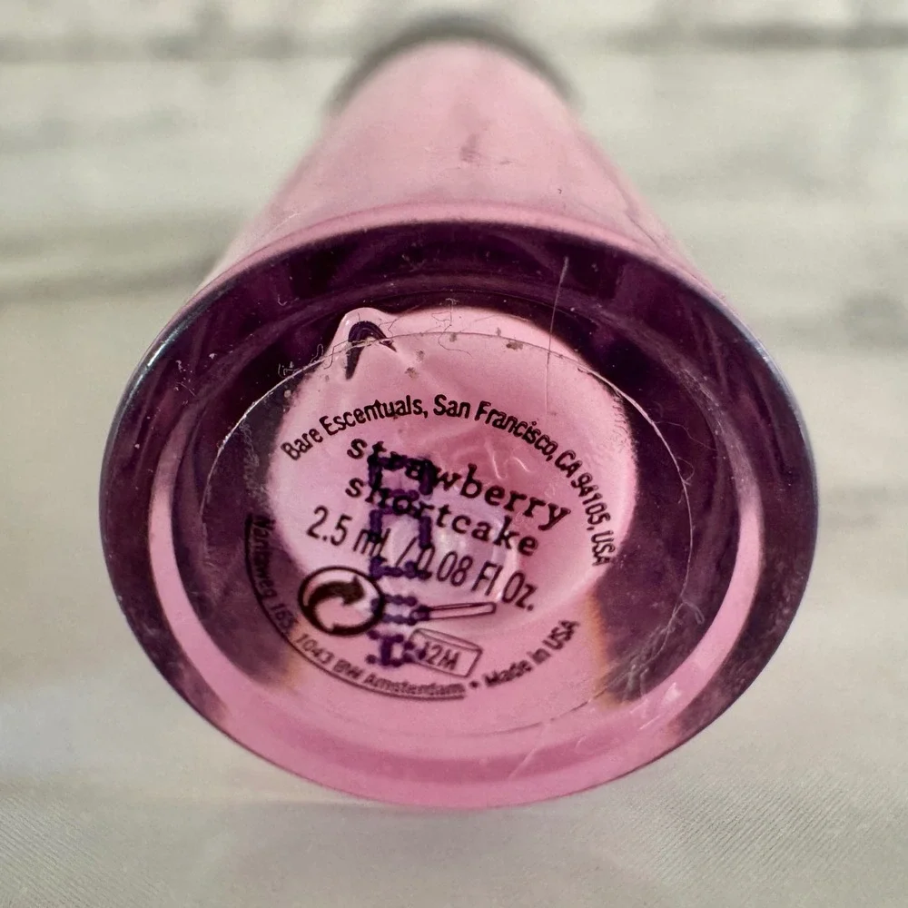 bareMinerals Lip Gloss Duo Strawberry Creme & Strawberry Shortcake 0.08oz Each
